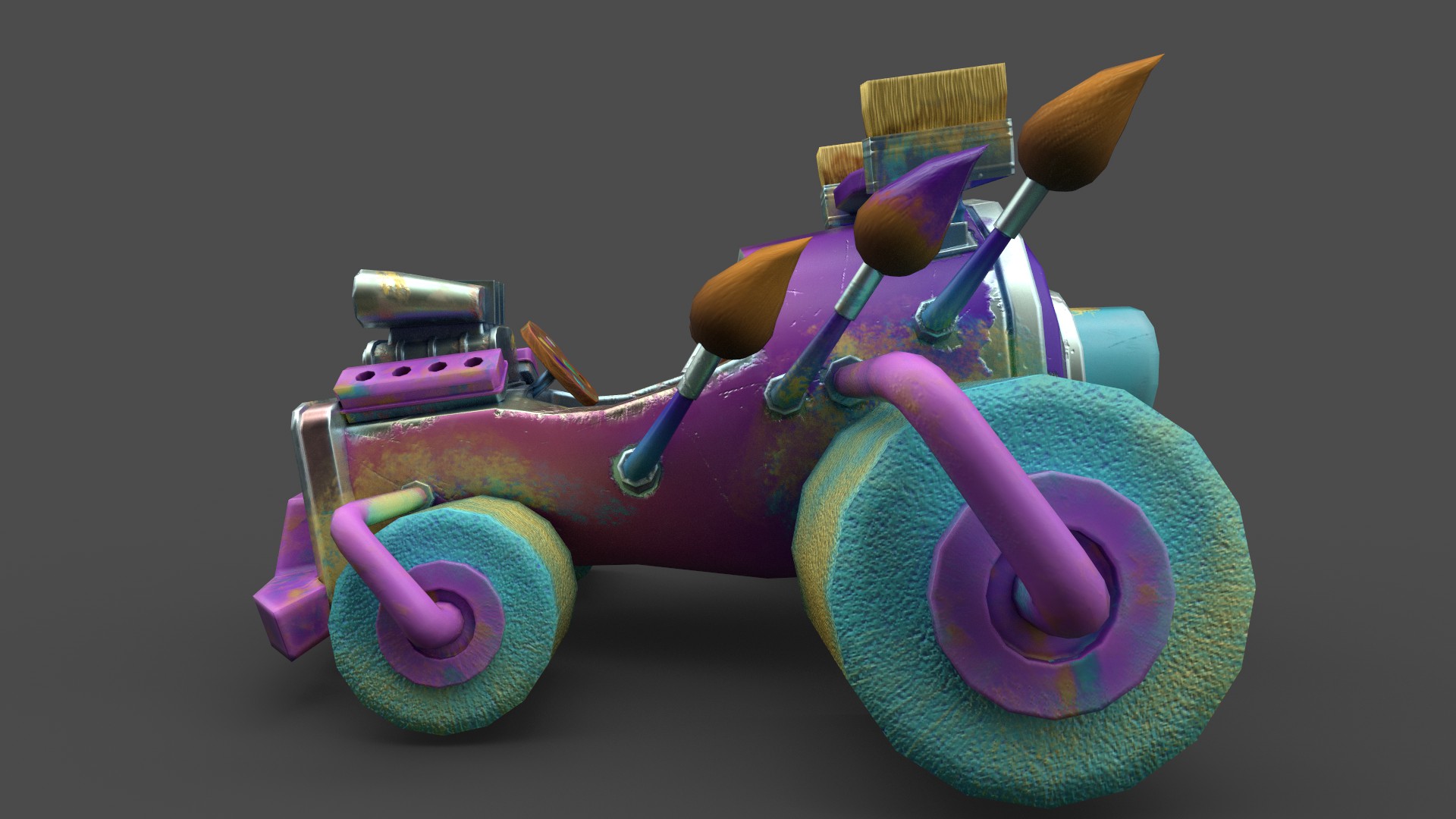 Pastel Titan Process Shots