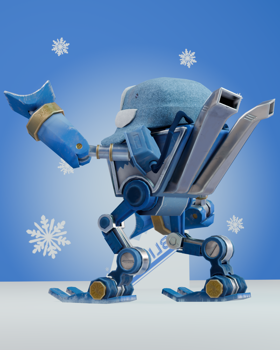 Pastel Titan Wireframe